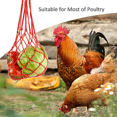 Hanging Chicken Feed Fruit Vegetable Mesh Bag