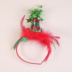 1pc Christmas Hat Headband Festive Party Costume Accessory