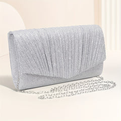 Glitter Clutch with Magnet Closure Classic Evening Bag