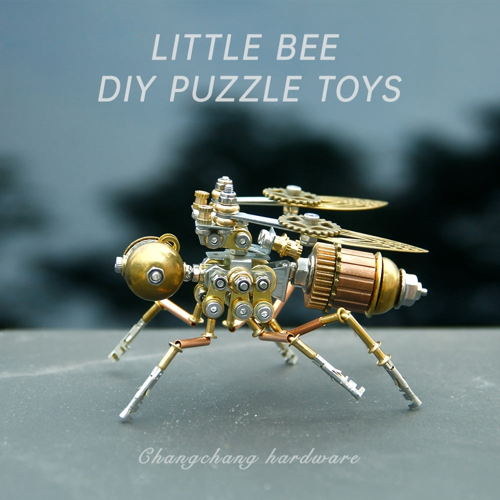 Steampunk Mechanical Bee Metal Puzzle Model DIY Kit