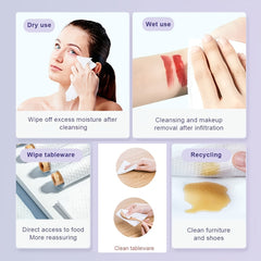 Disposable Travel Face Towel Dry Wet Use Facial Tissue Dry Wipes