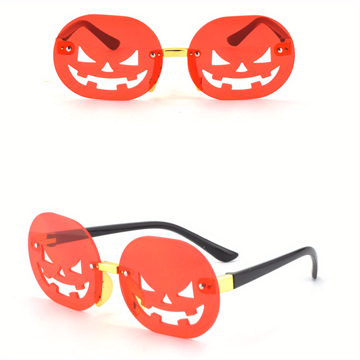 Halloween Pumpkin Frameless Sunglasses UV Protection