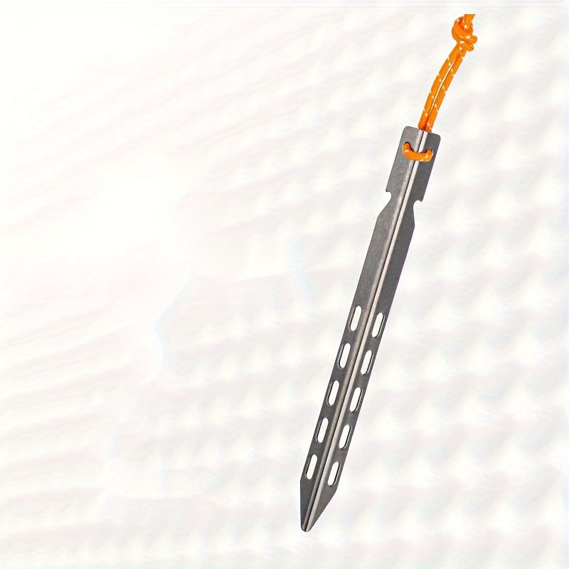 Titanium Alloy V Tent Pegs Windproof Camping Nails