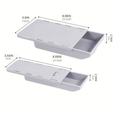 Under Desk Storage Drawer Self Adhesive Pencil Tray for Office