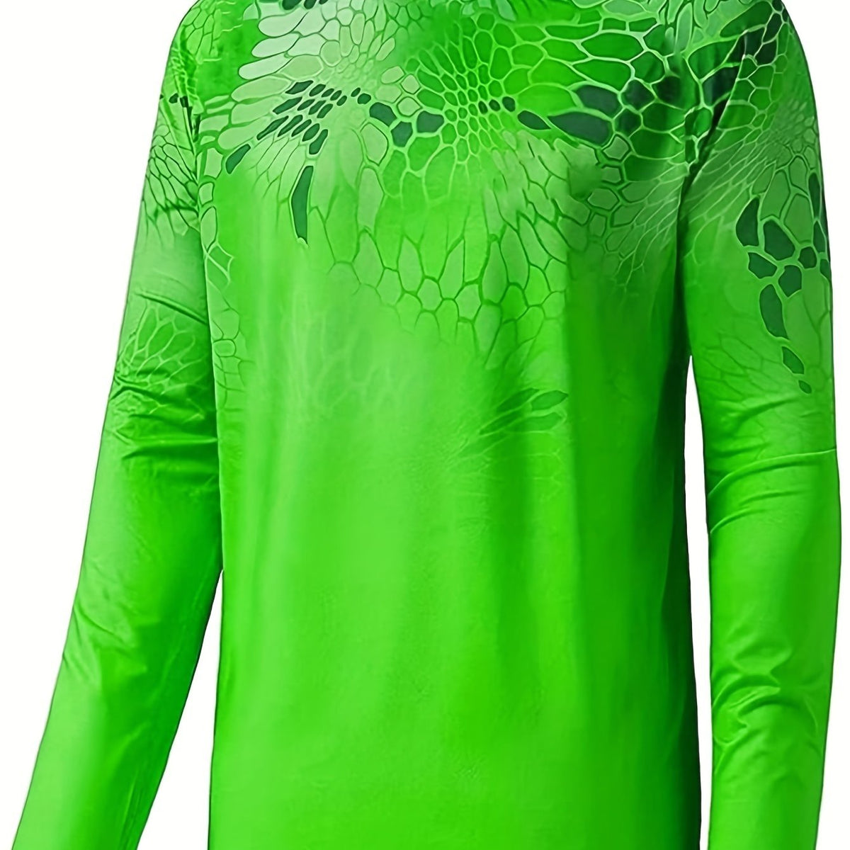 Men's Snake Skin Print UPF 50 Sun Shirt Quick Dry Rash Guard