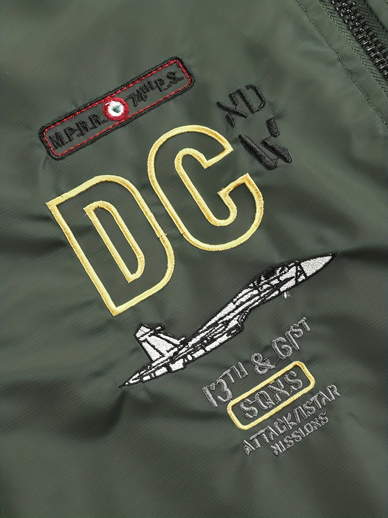 Men's Windproof Waterproof Soft Shell Jacket Active Airplane Embroidery