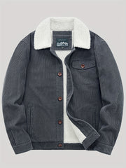 Men's Warm Fleece Full Zip Jacket Lightweight Soft Coat