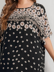 Daisy Print Kaftan Dress for Women