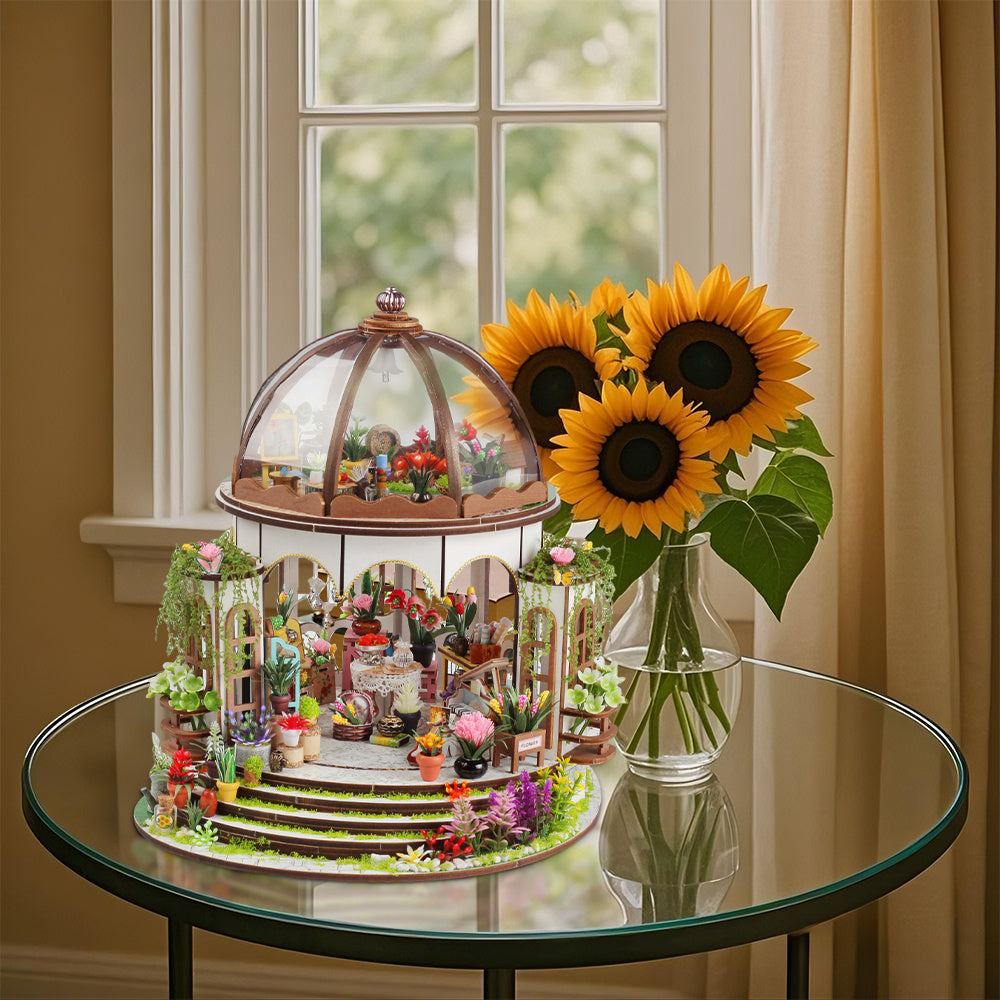 3D Puzzle Mini Garden DIY Dollhouse Model Kit for Teens