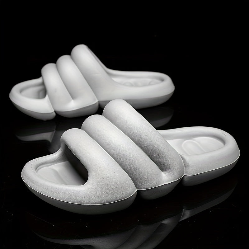 Men's Non Slip Platform Slides Comfortable Soft Sole Cloud Slides