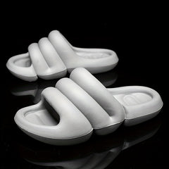 Men's Non Slip Platform Slides Comfortable Soft Sole Cloud Slides