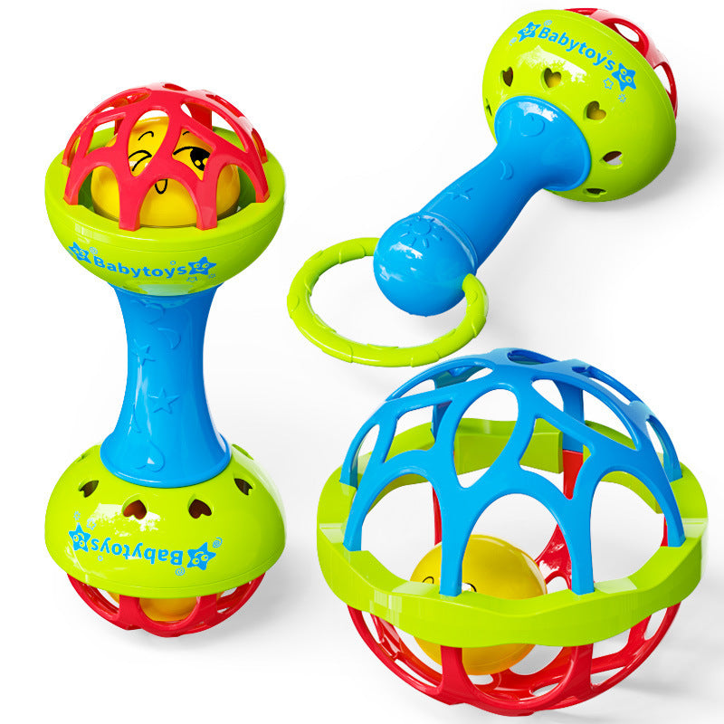 3pcs Drum Bell and Ball Toys Set for Hearing Development