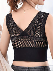 Comfy Lace Push Up Bra, Wireless