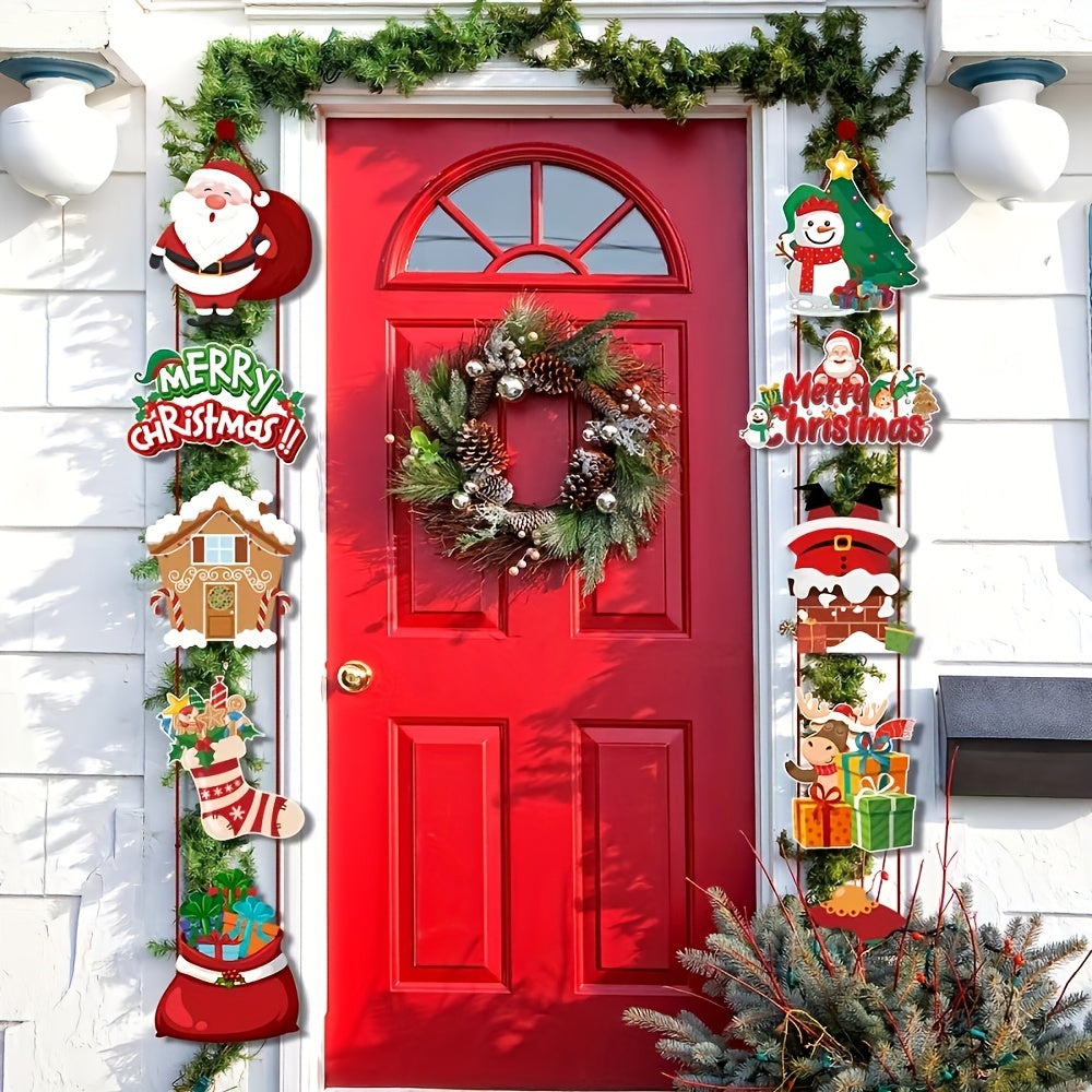 1pc Christmas Door Hanging Decoration Indoor/Outdoor