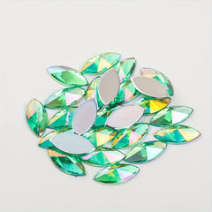 30pcs Colorful Horse Eye Rhinestone Charms for DIY Jewelry Making