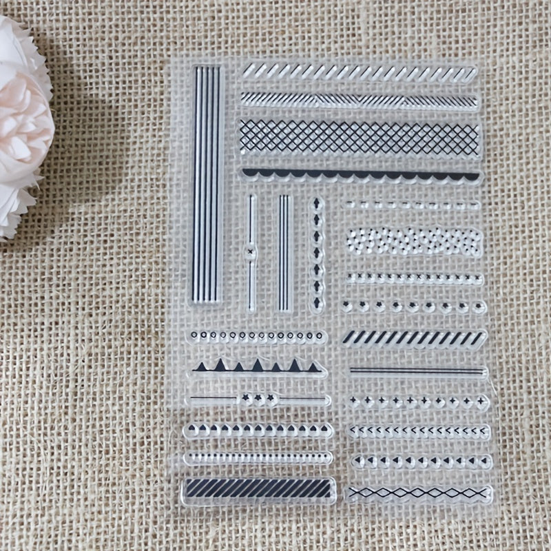 Long Lace DIY Decorative Cartoon Stamp Painting Template For DIY Craft