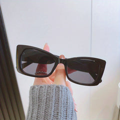 Vintage Glitter Sunglasses for Women, Cat's Eye Small Frame, Sunscreen Glasses