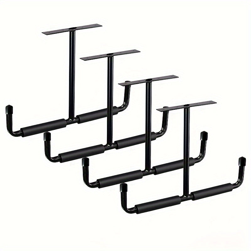 Garage Storage Hook Rack Ceiling Installation Heavy Duty