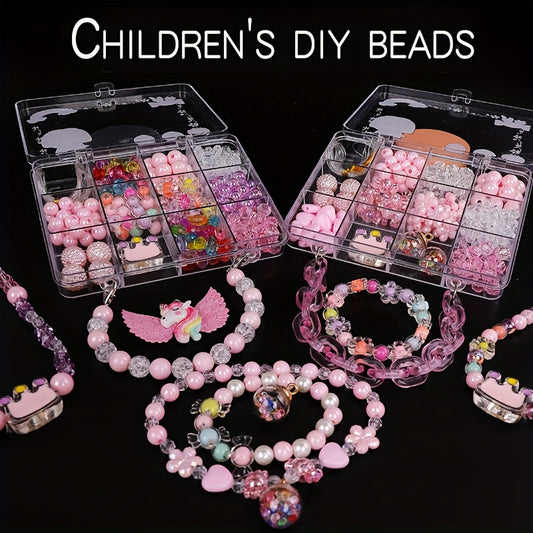 Children's Beaded Toy Princess Necklace Bracelet DIY Material