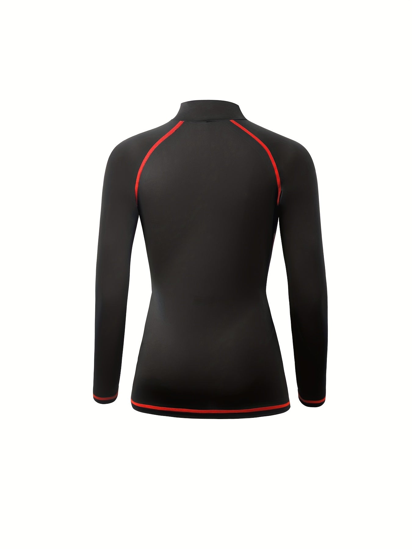 Quick Dry Long Sleeve Zip High Neck Sports Running T-Shirt