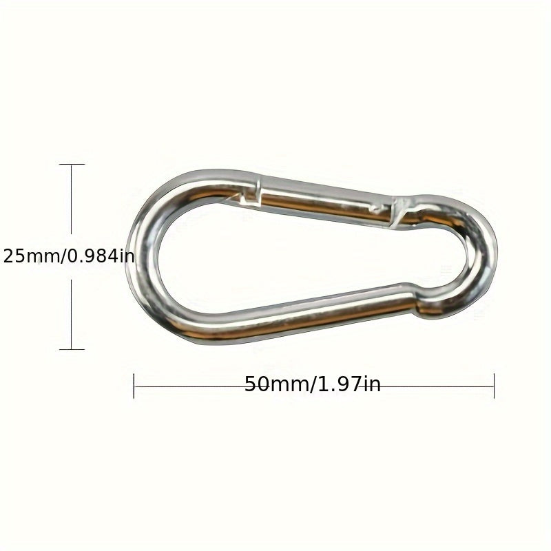 Stainless Steel Spring Buckle Keychain for Dog Leash and Outdoor Activities
