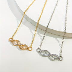 Infinity 8 Character Chain Anklet 18K Plated Zinc Alloy