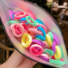 Colorful Hair Ties Ponytail Holders Scrunchies Hair Accessories For Baby Girls