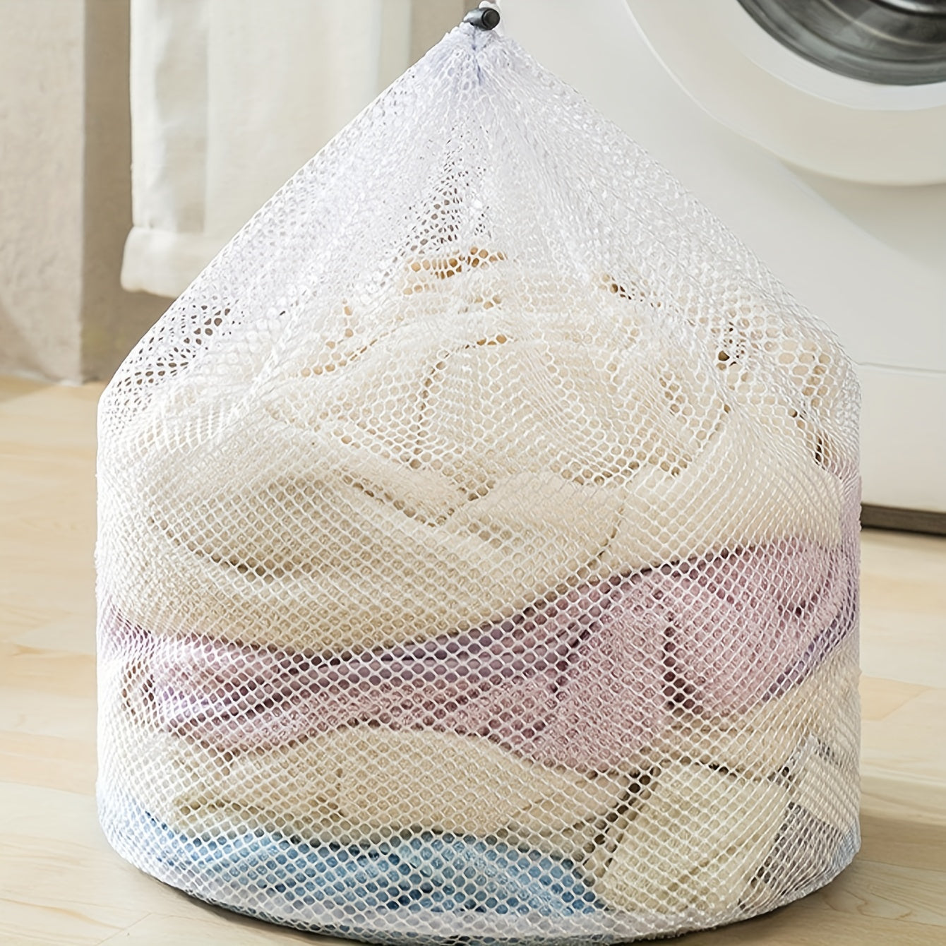 Mesh Protective Bag for Delicates Laundry, Drawstring Wash Bag