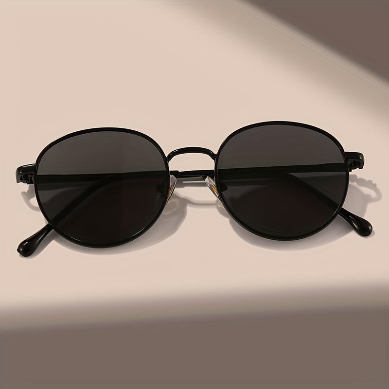 Round Metal Sunglasses Retro Outdoor Sun Shades Glasses UV400