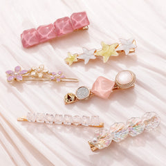 Vintage Starfish Shell Flower Barrette Hair Clip Hairpin
