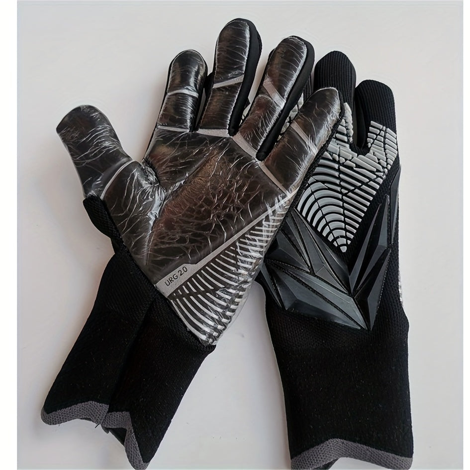 Latex Football Goalkeeper Gloves Thickened Comfortable Durable Anti-slip