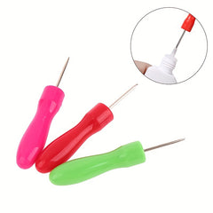 6pcs Blocking Needle Opener & Glue Nozzle Caps Set