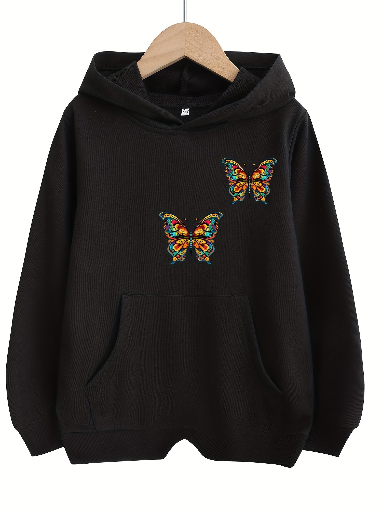 Animal Print Boys Casual Pullover Hoodie Long Sleeve Sweatshirt
