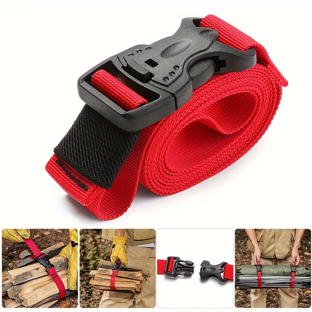 2pcs Cargo Tie Down Strap Quick Release Buckle Adjustable Heavy Duty Straps