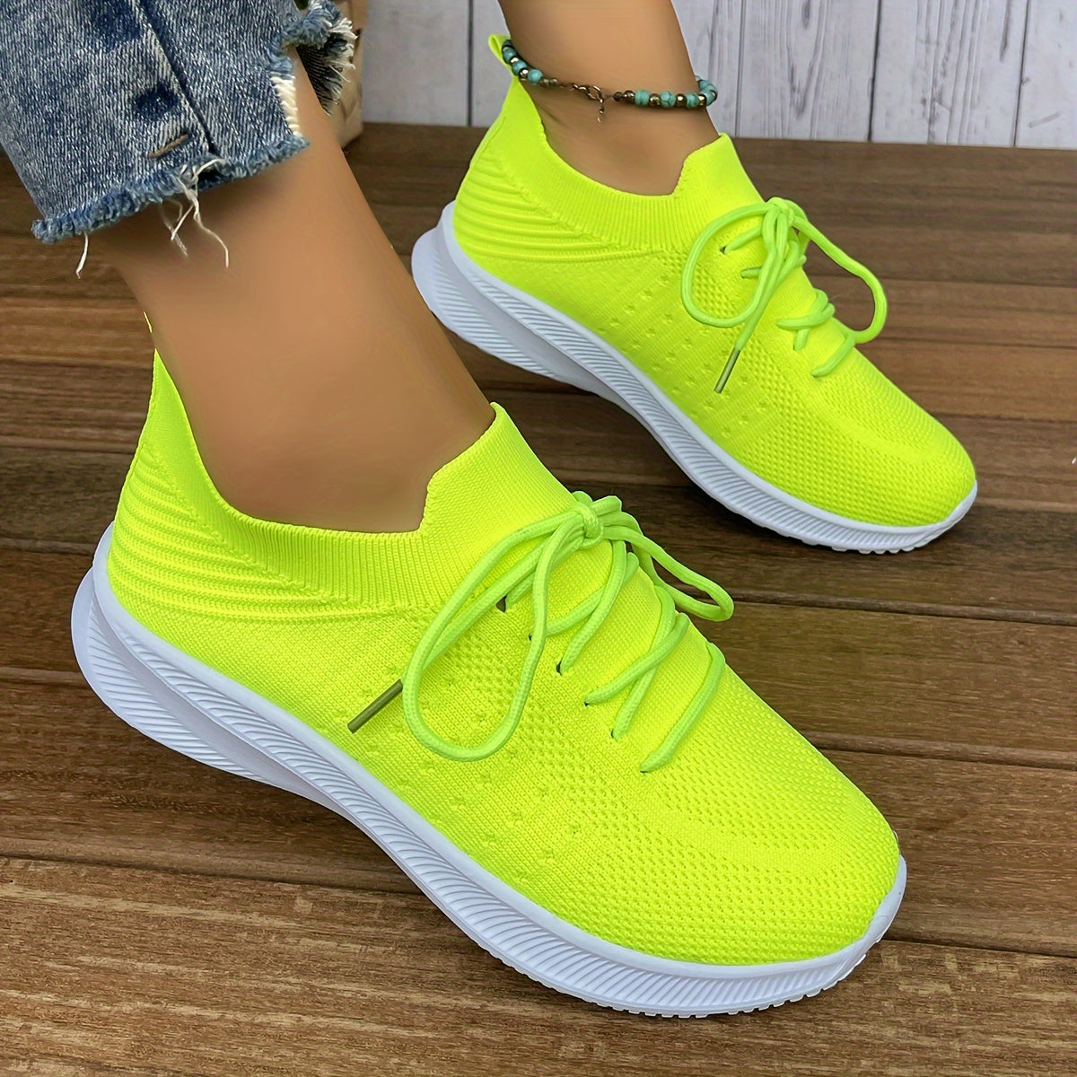 Women's Mesh Breathable Running Shoes Lightweight Casual Sneakers