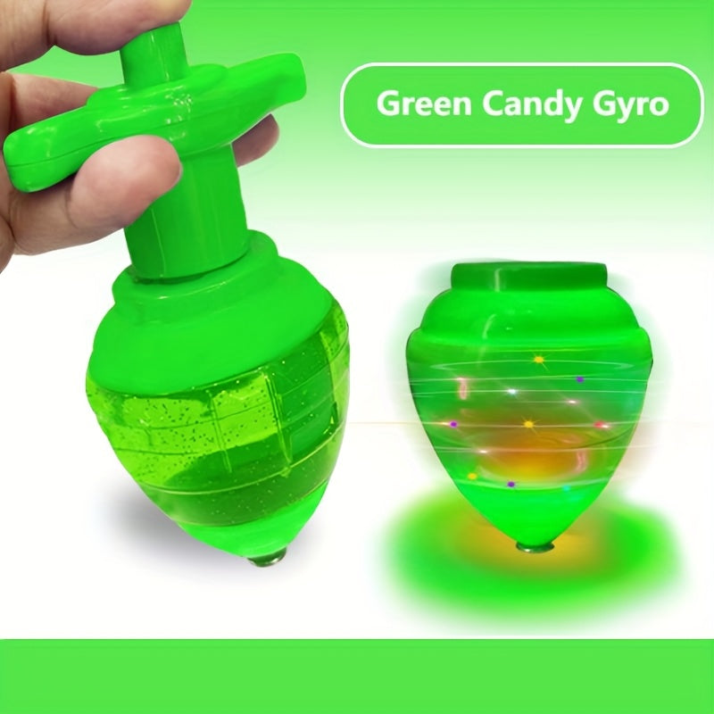 LED Spinning Top with Transmitter Vibrant Lights Durable Rotation