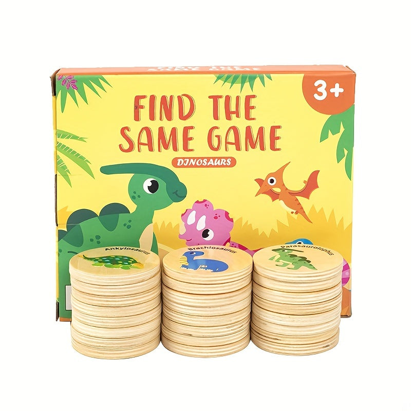 Dinosaur Matching Game Puzzle Wooden Toys