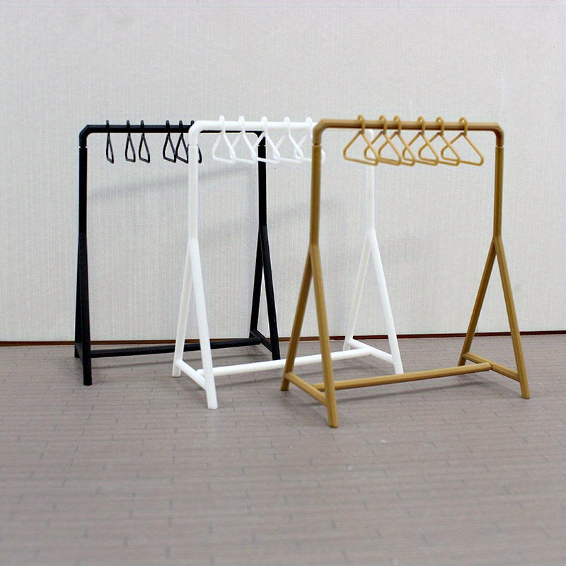1:12 Scale Clothes Rack Model House Decor Shelf