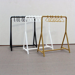 1:12 Scale Clothes Rack Model House Decor Shelf