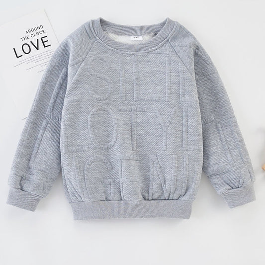 Toddler Boy Letter Pattern Sweatshirt