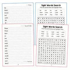 LACHILLY 220 Sight Words Workbook & Word Games for Preschool Kindergarten