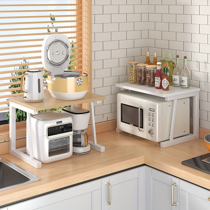 Microwave Oven Shelf Double Layer Storage Rack