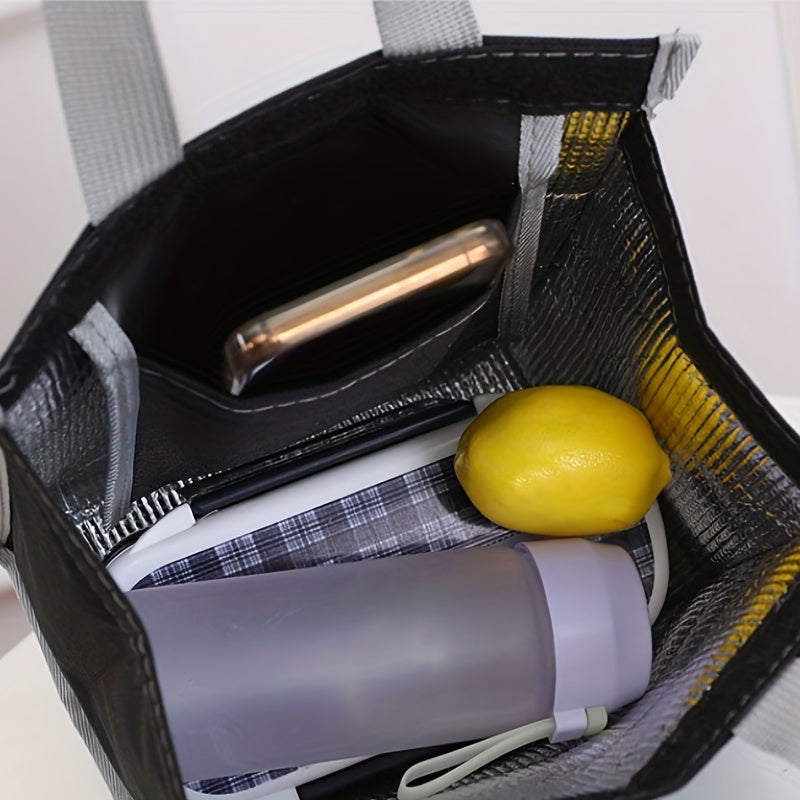 Cationic Bento Bag Insulated Portable Picnic School Office Bag