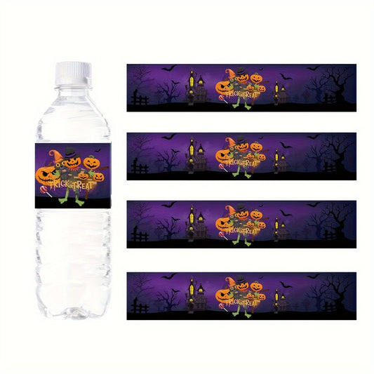 Halloween Theme Waterproof Bottle Stickers for Decorations