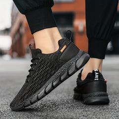 Men's Knitted Walking Shoes Lightweight Comfy Casual Shoes