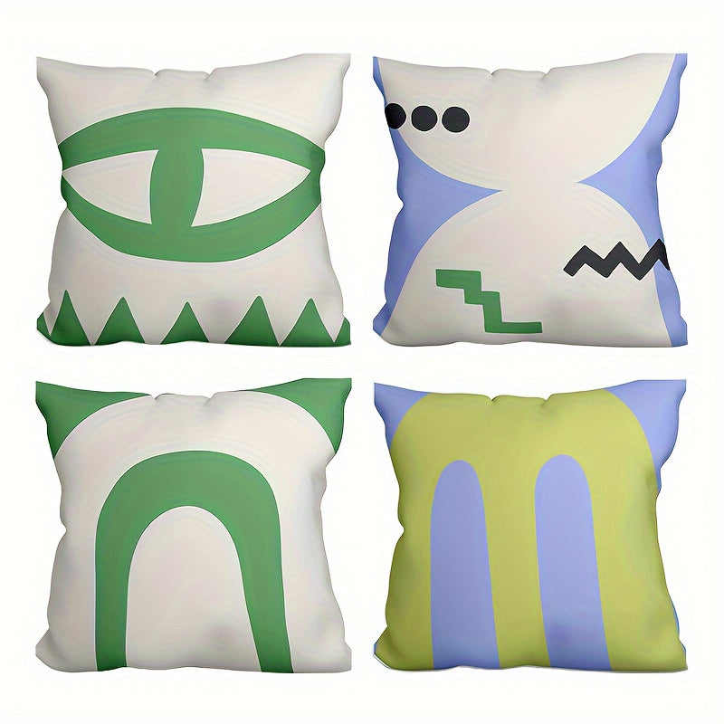Retro Hand-painted Graffiti Pattern Decorative Pillow Covers for Home