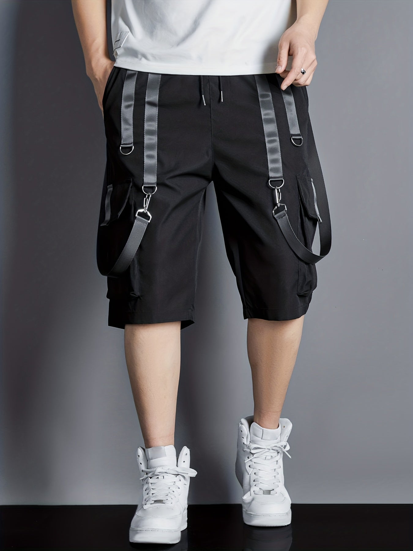 Men's Lightweight Cargo Shorts Streetwear Techwear