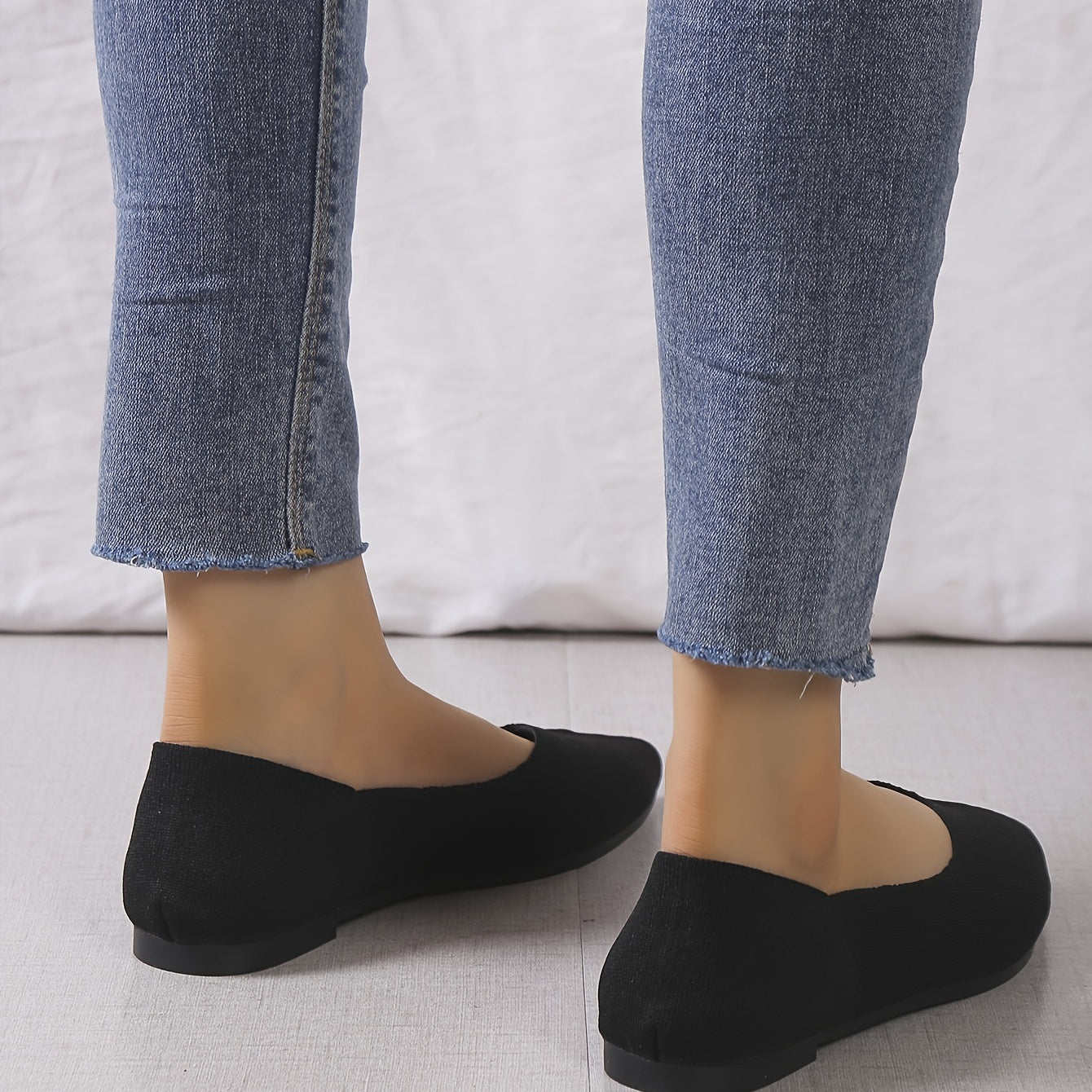 Women's Pointed Toe Ballet Flats Soft Sole Slip On Shoes