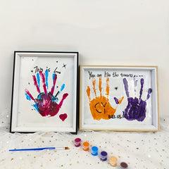 DIY Hand And Foot Print Set With Photo Frame 25 4 Cm Minimalist Picture Frame