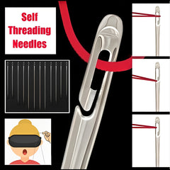 Self Threading Hand Sewing Needle for the Elderly DIY Size